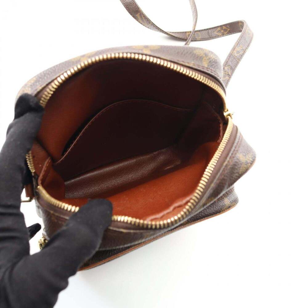 LOUIS VUITTON Authentic Brown Monogram Leather Shoulder Bag - Picture 4 of 11
